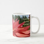 Dahlias de cadeaux de tasse de café de jardin de d