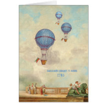 d'Aire de Chaud de ballon Carte De Vœux
