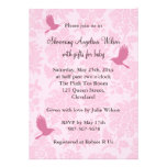 Damassé assez rose invitations
