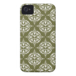 damassé avec la couleur variable d'arrière - plan coque iPhone 4 Case-Mate