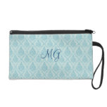 Damassé avec le monogramme sacs baguettes