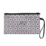 Damassé avec le monogramme sacs baguettes