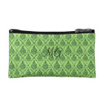 Damassé avec le monogramme sacs baguettes
