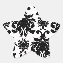 damassé blanche noire formelle fleurie adhésifs