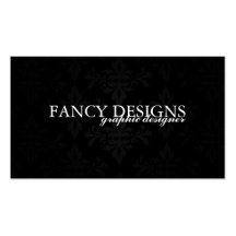 Damassé chic cartes de visite professionnelles