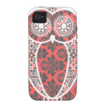 Damassé de hibou de StellaRoot Hootie Coque iPhone 4