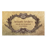 Damassé de parchemin d'antiquité modèle de carte de visite