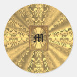 Damassé d'or autocollants