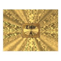 Damassé d'or carte postale