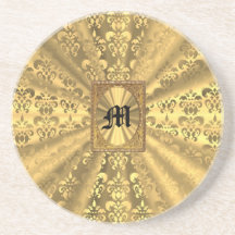 Damassé d'or dessous de verres