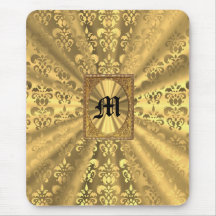 Damassé d'or tapis de souris