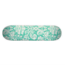 Damassé verte de Seafoam Planches À Roulettes