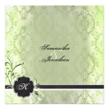 Damassé vintage élégante de monogramme de faire-pa