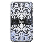 Damassé vintage grunge noire et blanche personnali étui iPod touch