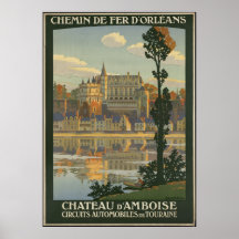 d'Amboise de château Affiche