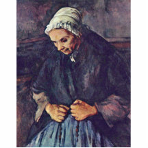 Dame âgée avec le chapelet par Paul Cézanne Découpages En Acrylique