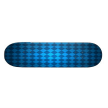 Damier bleu plateaux de planche à roulettes