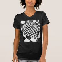 Damier noir et blanc t-shirt