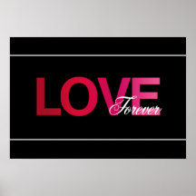 D'amour copie d'art pour toujours posters