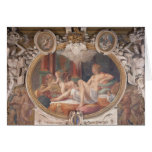 Danae recevant la douche de l'or carte de vœux