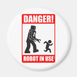 Danger ! Aimant en service de robot