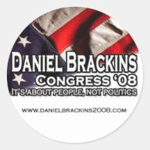 Daniel Brackins pour l'autocollant du congrès