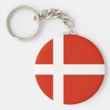 Dannebrog ; Le drapeau officiel du Danemark Porte-clef