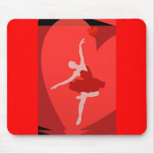 Dans l'amour avec le ballet tapis de souris