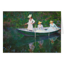 Dans le bateau norvégien chez Giverny Claude Monet Carte