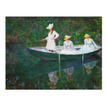 Dans le bateau norvégien chez Giverny Claude Monet Cartes Postales