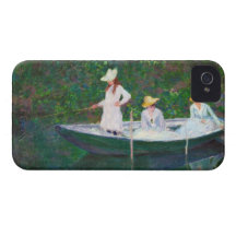 Dans le bateau norvégien chez Giverny Claude Monet Coque iPhone 4