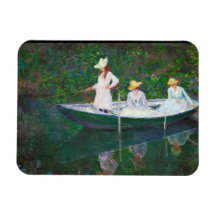 Dans le bateau norvégien chez Giverny Claude Monet Magnet Souple
