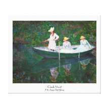 Dans le bateau norvégien chez Giverny Claude Monet Impressions Sur Toile