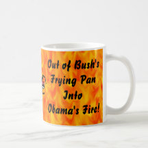 Dans le feu d'Obama Tasse