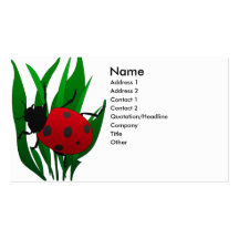 Dans le jardin modèle de carte de visite
