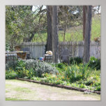 Dans le jardin poster