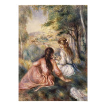 Dans le pré par Pierre-Auguste Renoir Bristol Personnalisé
