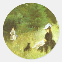Dans l'herbe autocollant