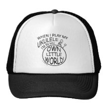 Dans ma propre petite ukulélé du monde casquette