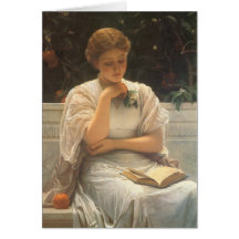 Dans Orangerie par Charles Edouard Perugini Cartes De Vœux