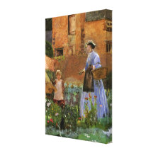 Dans un jardin dans Cookham par George John Pinwel Toiles Tendues