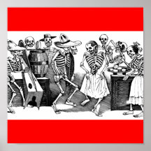 "Dansant le Jarabe dans l'autre monde " Posters