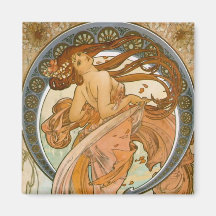 Danse (1898), beaux-arts Nouveau d'Alphonse Mucha Aimant