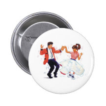 Danse classique de swing de rock badges avec agrafe