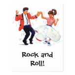 Danse classique de swing de rock carte postale