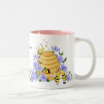 Danse d'abeille - texte de personnaliser tasse à café
