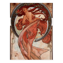 Danse d'Alfons Mucha Cartes Postales