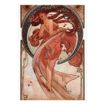 Danse d'Alfons Mucha Faire-part Personnalisé
