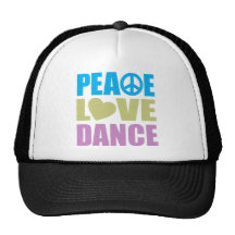 Danse d'amour de paix casquettes