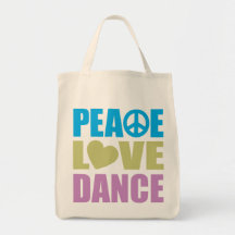 Danse d'amour de paix sacs fourre-tout